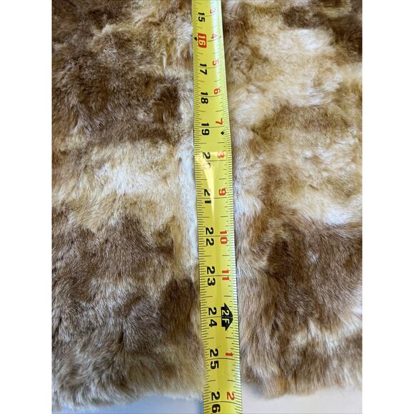 Donna Salyers Fabulous Furs Caramel Cream Color Fox Rabbit Faux Size XL READ - Picture 13 of 16